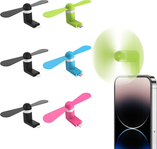 Vista 13 de Paquete de 3 ventiladores portátiles compatibles con iPhone 14/14Pro Max/13/13 Pro Max/12/12 Pro Max/11/11 Pro/11 Pro Max/X/Xs/Xr