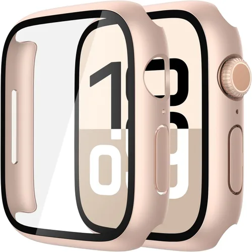 Vista 47 de Misxi - Juego de 2 fundas rígidas de policarbonato con vidrio templado integrado Compatible con Apple Watch Ultra 3 (2025) / Ultra 2 / Ultra