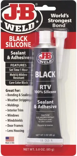 Vista 3 de Sellado J-B Weld Negro Rtv, 3 oz, Negro