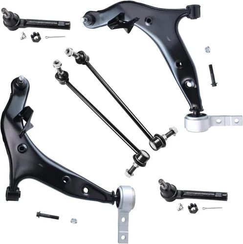 Vista 248 de Detroit Axle - Kit de extremo delantero RWD para Chrysler 300 Dodge Charge Challenger 2011-2019, 2 brazos de control inferiores traseros 2 rótulas