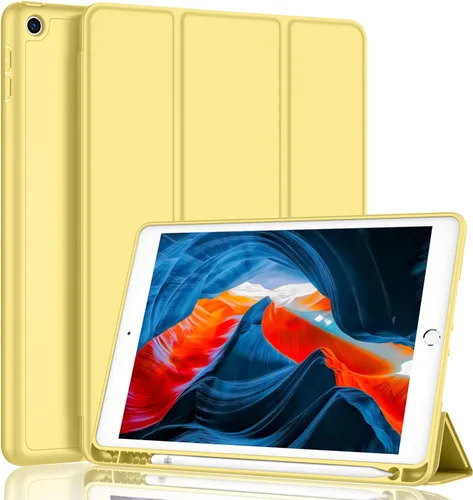 Vista 28 de iMieet - Funda para iPad de 9ª generación 2021/iPad de 8ª generación 2020 de 10.2 pulgadas con soporte para lápices, funda para iPad de 7ª