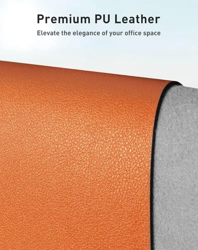 Vista 11 de Aothia Protector de escritorio de cuero, alfombrilla para mouse, alfombrilla de escritorio de oficina, 31.5 x 15.7 pulgadas, secante de escritorio