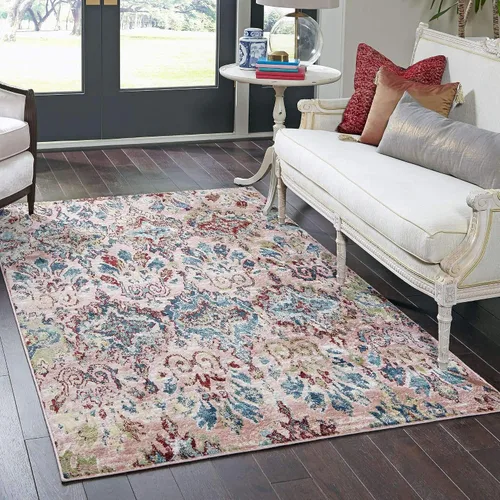 Vista 9 de Unique Loom Sumter Collection Area Rug - Brewton (2' 2" x 3' 1" Rectangle Multi/Blue)