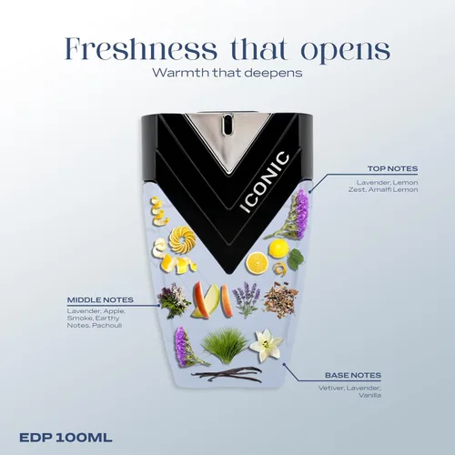 Vista 2 de Sapil Eau de Parfum icónico para hombres – Perfume Dubai de larga duración – Aroma aromático amaderado con lavanda, limón, pachulí y vetiver–3.4 oz