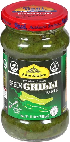 Vista 9 de Asian Kitchen - Pasta de cocina de chile verde, tarro de vidrio de 10.58 onzas (10.58 oz) ~ Vegano Sin gluten Sin OMG Sin colores Origen