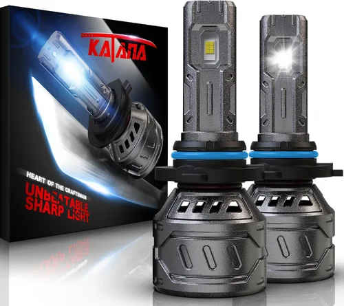 Vista 10 de KATANA Bombillas 9005, bombilla HB3, 400% de brillo, 6500 K, color blanco, enchufar y usar, bombillas antiniebla de tamaño mini de 2