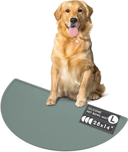 Vista 12 de Should We Go? Tapete de silicona impermeable para comida de mascotas, antideslizante, a prueba de derrames, tapetes de alimentación para pisos