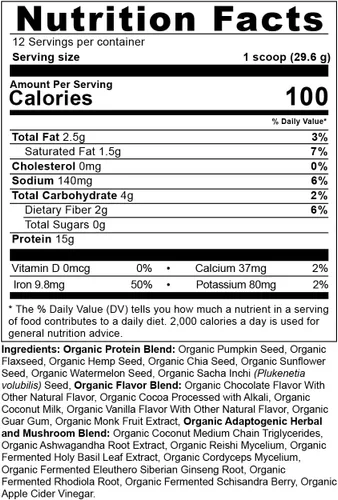Vista 7 de Ancient Nutrition Proteína en polvo a base de plantas, proteína vegetal +, chocolate, suplemento de superalimentos veganos orgánicos, 0.55 onzas