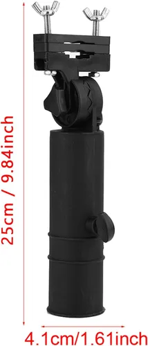 Vista 7 de Soporte para paraguas de carrito de golf resistente, soporte universal para paraguas de carrito de golf con ángulo ajustable, soporte universal