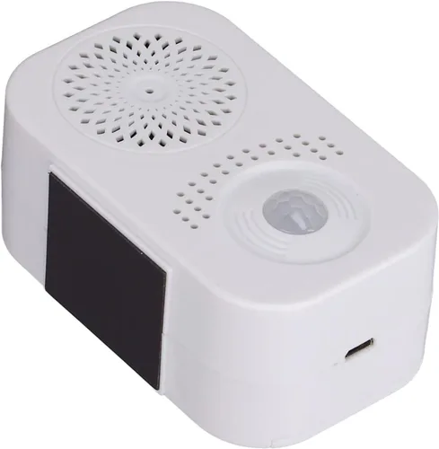 Vista 7 de Timbre de bienvenida con sensor de movimiento activado y voz grabable para reproductor de sonido de tienda, timbre de bienvenida, 2.0 x 1.5 x 3.3