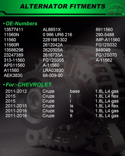 Vista 17 de Alternador de 4.0L para: Ford Explorer 2002 2003 2004, Explorer Sport Trac 2001-2004 para: Mercury Mountaineer 2001-2004, polea de 6 ranuras de 12V