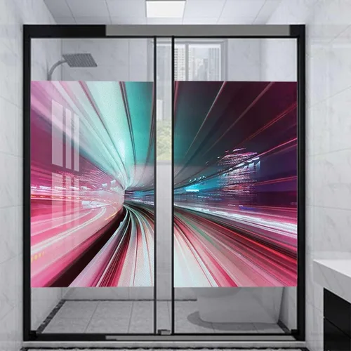 Vista 16 de Película de privacidad multicolor para ventana, adecuada para privacidad en hogares y oficinas para evitar la exposición al sol, película de vidrio