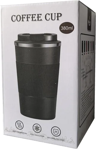 Vista 5 de YINJOYI Tazas de café de viaje de 12 onzas, vaso aislado con tapa, taza térmica para llevar con tapa a prueba de fugas, reutilizable, taza de café