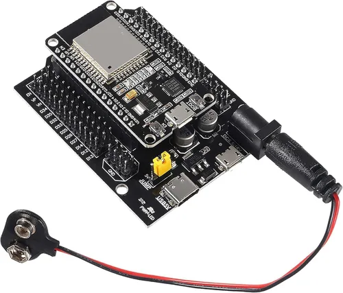Vista 6 de Placa de desarrollo de 30 pines 2.4 GHz WiFi Bluetooth de doble núcleo para Arduino, con placa de expansión USB tipo C + cable de alimentación