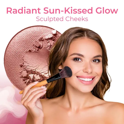 Vista 7 de IMPULSE KIT (BEIGE) Juego de maquillaje mineral de tamaño completo, base mate, cubierta de polvo transparente