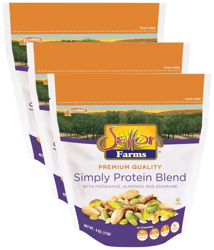 Vista 12 de Setton Farms Bolsa de mezcla de nueces de pistacho con almendras, pistachos y anacardos, bolsa resellable de 8 onzas