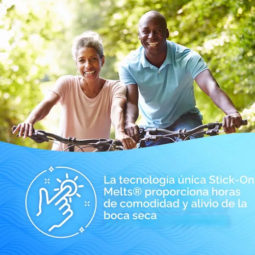 Vista 9 de Oracoat XyliMelts - Discos hidratantes para la boca seca, sin azúcar con xilitol, 40 unidades, sabor ligeramente dulce, alivio de 8 horas