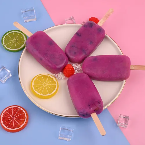 Vista 5 de WMKGG Juego de moldes de silicona para paletas, 2 moldes de helado con 50 palos de madera para cake pop, Ice Pop, Cakesicles (tamaño estándar/rojo)