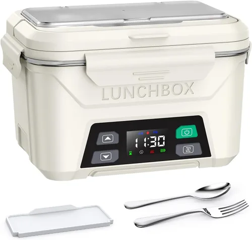 Vista 13 de EAST OAK Cordless Electric Lunch Box for Adults, Heated Lunch Box Battery Powered with Automatic Heating, 5.5 Cups Portable Food Warmer with