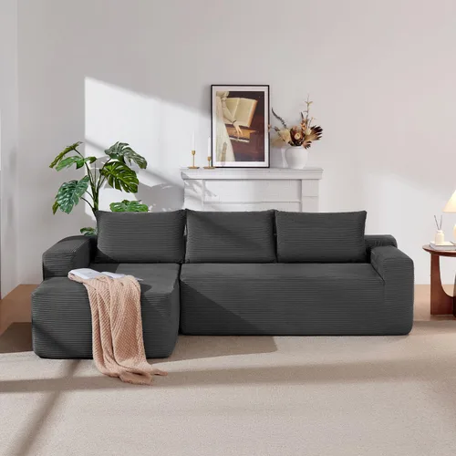 Vista 26 de Sofá modular de 110 pulgadas, sofá modular Cloud con asiento profundo, sofás tapizados sin hueso para sala de estar, sofá modular moderno