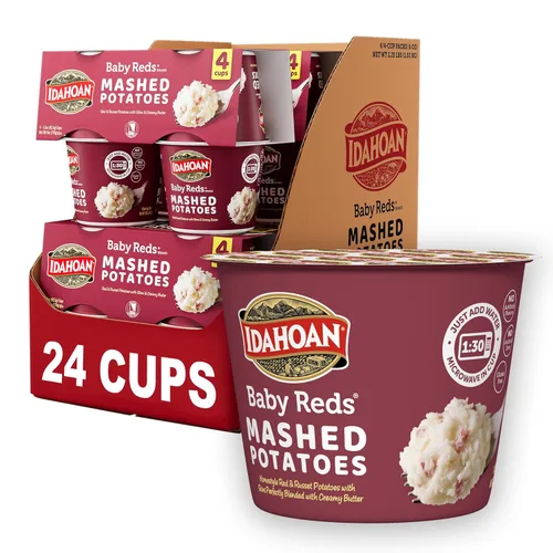 Idahoan Baby Reds Puré de Papas en Taza, 1.5 oz (Paquete de 24) de Idahoan Foods, LLC