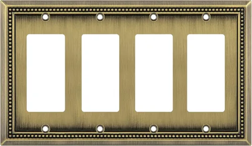 Vista 88 de Henne Bery Sunken Pearls Placa de Pared Decorativa de Servicio Pesado Placa de Interruptor Cubierta de Tomacorriente