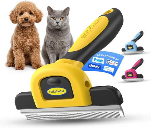 Cepillo DarkPets para gatos y perros para animales pequeños, medianos y grandes, con pelo corto a largo Reduce drásticamente el desprendimiento de