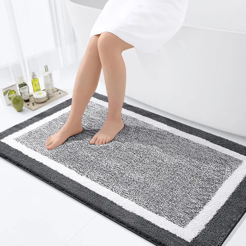 Vista 55 de OLANLY Alfombras de baño 24x16, tapetes de baño extra suaves y absorbentes de microfibra, antideslizantes, lavables a máquina, secan rápido