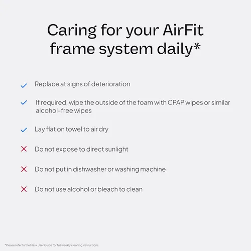 Vista 10 de ResMed AirFit N30i Sistema de marco estándar, cojín de codo y cuna nasal - Para máscara CPAP - Accesorios CPAP de repuesto - Marco estándar / cojín