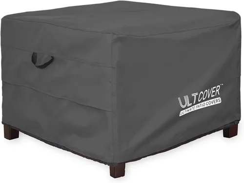 Vista 10 de ULTCOVER Cubierta otomana impermeable para patio, rectangular, para exteriores, tamaño 32 pulgadas de largo x 25 pulgadas de ancho x 18 pulgadas