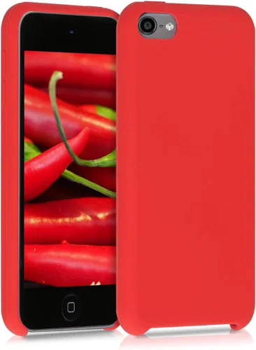 Vista 9 de kwmobile Funda de silicona TPU compatible con Apple iPod Touch 6G / 7G (6ª y 7ª generación), funda protectora suave y flexible, color rosa neón