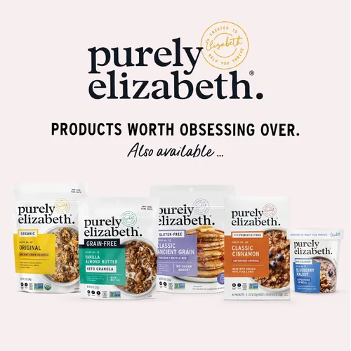 Vista 7 de Purely Elizabeth, Cáñamo de arándano, granola de grano antiguo, vegana, sin gluten, sin OMG, 12 onzas (3 piezas)
