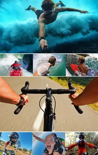 Vista 7 de Funda impermeable compatible con AKASO EK7000/Apexcam M80AIR/Pro Xtreme/SJCAM SJ4000/Dragon Touch Vision3 YF, carcasa impermeable para cámara