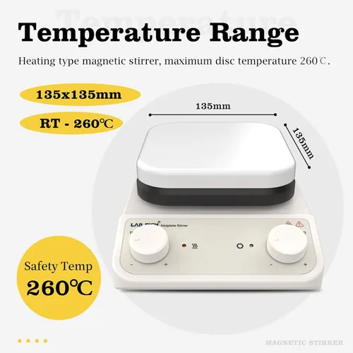Vista 4 de LAB FISH 200-1500RPM agitador magnético placa caliente 536.0 °F/536℉ HS-6