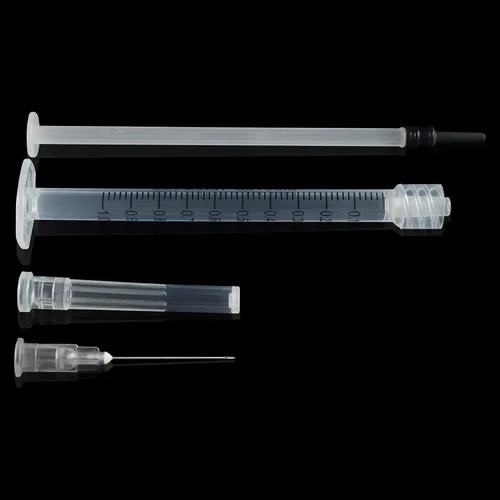 Vista 5 de Jeringa de 1 cc/ml con herramientas de laboratorio de aguja de 0.95 oz y 1