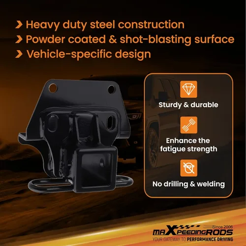 Vista 5 de maXpeedingrods Receptor de enganche de remolque clase 3, receptor de 2 pulgadas, enganche de remolque para Toyota 4Runner 2003-2022, Lexus GX470