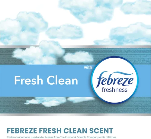 Vista 3 de Glad ForceFlex MaxStrength - Bolsas de basura para cocina, 20 galones, Fresh Clean Febreze, 80 unidades (el paquete puede variar) (paquete de 3)