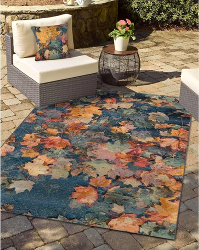 Vista 35 de Liora Manne Marina - Almohadas de fácil cuidado para interiores y exteriores, 12 x 18 pulgadas, color verde