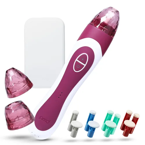 Vista 10 de PMD Beauty Personal Microderm Elite Pro - At-Home Use, Facial Exfoliator Tool, Microdermabrasion Machine Kit for Face and Body Skincare Londres Gris