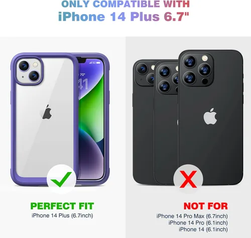 Vista 478 de DIACLARA - Funda transparente compatible con iPhone XR 6.1 pulgadas 2018