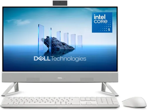 Vista 10 de Dell 24 All-in-One Desktop ec24250 - Pantalla FHD de 23.8 pulgadas, procesador Intel Core 3 100U, gráficos Intel, 8 GB DDR5 RAM, SSD de 512 GB