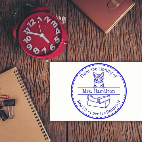 Vista 52 de Customized Return My Book Embosser with Don Sphynx Cat Design - Custom Please Return Book Embossed Stamp for Avid Readers and Book Lovers