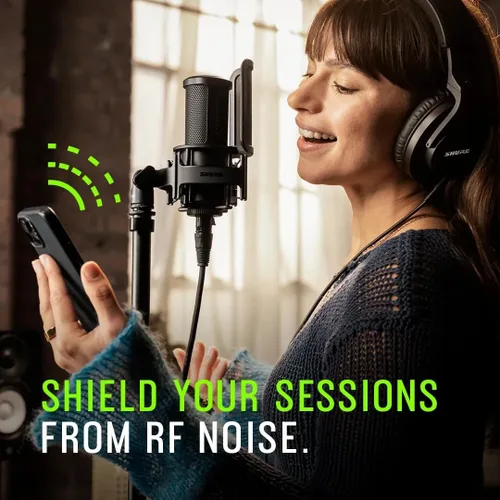 Vista 3 de Kit de Micrófono de Grabación de Estudio Shure SM4, Micrófono de Condensador XLR para Estudio en Casa con Audio Listo para Mezcla - Construcción