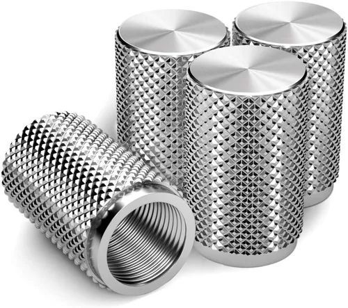 Vista 14 de STEEL HAWK Tapas de válvula de neumático de acero inoxidable con grabado CNC de precisión, resistentes al óxido, fugas y polvo con sello de junta