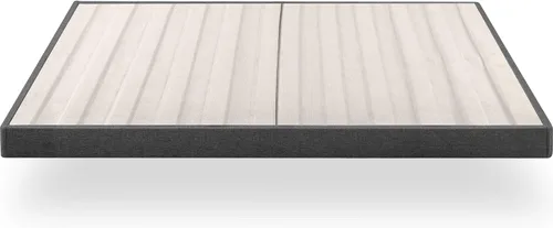 Vista 11 de Zinus Somier tapizado de metal y madera, base de colchón de 7.5 pulgadas, fácil montaje, diseño con paneles de tela, tamaño King