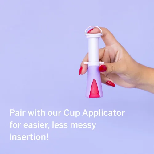 Vista 7 de Copa menstrual de Pixie - Sin metales ni toxinas - Clasificada como la más suave y reutilizable - Uso de 12 horas - 100% de silicona de grado médico