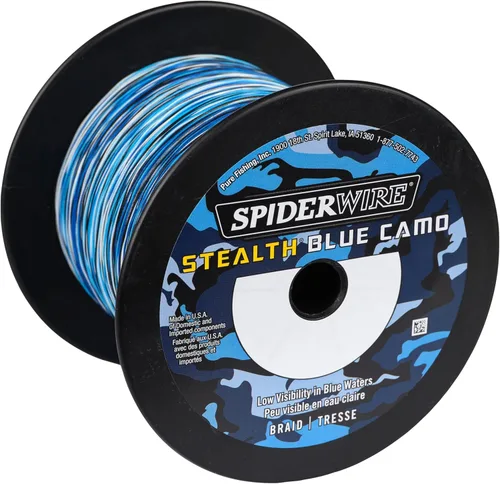 Vista 2 de Spiderwire Stealth Braid 3000 Yardas Camuflado azul