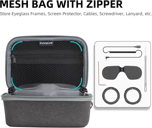 Vista 4 de Avata Bolsa de transporte para DJI Avata Goggles 2 Motion Controller Case Cover FPV Drone RC Accesorios de control remoto Protección rígida Estuche