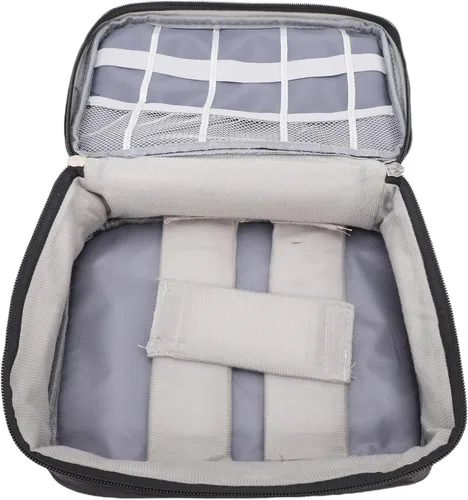 Vista 5 de Pongnas Travel CableBag with Elastic Dividers Compact Electronics Storage Case for,Cords & Tech Accessories