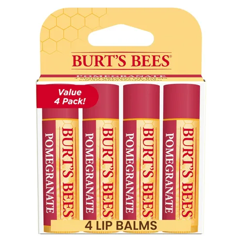 Vista 16 de Burt's Bees - Bálsamo labial hidratante 100% natural, de cera de abejas original con vitamina E y aceite de menta - 4 tubos